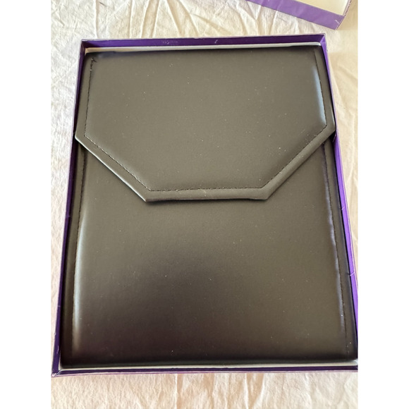 Suzanne Somers Crystal Iridescent Blue Dangle Statement 3D Necklace w Box - Picture 11 of 15